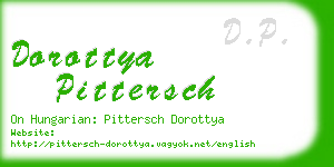 dorottya pittersch business card